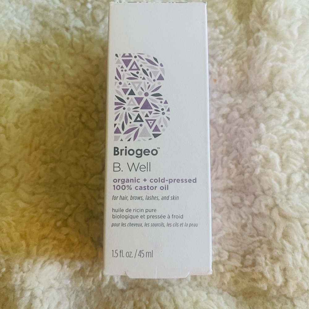 Briogeo B. Well Organic Castor Oil - White and Purple Design